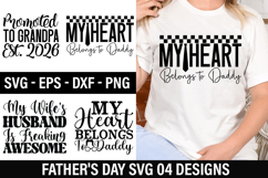 Father's Day SVG Design - My Wife s Husband Is Freaking Product Image 1
