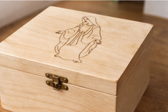 Laser engraving Virgin Mary line art file, Madona Christian Product Image 5