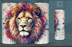 4 Lion Tumbler Sublimation, 20 oz Tumbler Wrap Product Image 5
