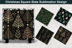 Christmas Tree Square Sublimation Slate Designs Product Image 1