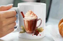Christmas Drink Clipart Sublimation, Christmas PNG Product Image 5