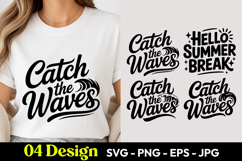 Catch The Waves SVG PNG Product Image 1