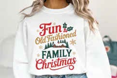 Fun Old Fashioned Family Christmas Svg | Shirt Svg Product Image 5