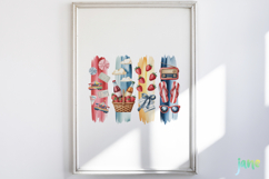 4th of July Brushstroke Clipart Product Image 5