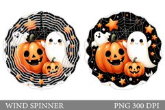 Cute Ghost Wind Spinner Design. Cute Halloween Wind Spinner Product Image 1