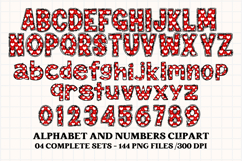 Valentine Alphabet Clip Art, valentines day letters doodle Product Image 5