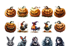 Gothic Halloween Clipart, Autumn Clipart Product Image 5