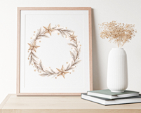 Elegant Christmas Frames Clipart, 20 PNG Product Image 5