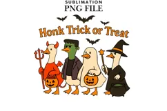 Trick or treat gooses png design for T-shirts Product Image 1