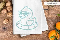 Summer Baby Duck with Sunglasses Illustration SVG Product Image 5