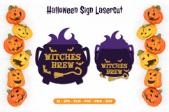 Layered Halloween Sign Lasercut Product Image 1