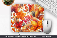 Mouse Pad Sublimation, Autumn Mouse Pad PNG Design Product Image 1