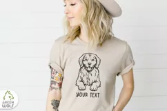 Golden retriever svg Dog svg Pet portrait Pillow svg design Product Image 3