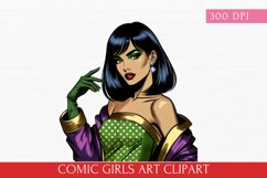 Comic Girls Art clipart, Pop-Art Girls sublimation bundle Product Image 4