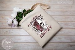 Beautiful Crazy Floral Skull Sublimation Design Png Product Image 6