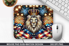 Mouse Pad Sublimation, 4th Of July Mouse Pad PNG Design Product Image 1