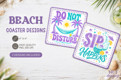 Beach Coaster Designs Tropical Summer coaster Beach quotes Product Image 1