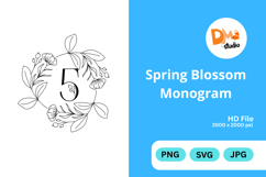 Spring Blossom Monogram Product Image 1