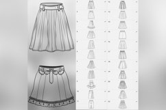100 Procreate Skirts Stamp Brushes Product Image 6