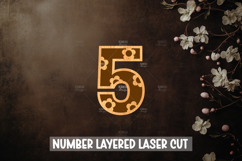 Daisy Numbers 0-9 Laser cut, Home decor Laser Cut Product Image 8