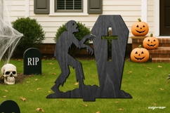 Zombie Garden Stake Laser Cut | Glowforge | SVG Product Image 1