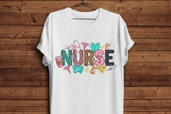 Nurse PNG Sublimation Design, Colorful Nursing Shirt Graphic Product Image 5