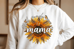 God made me a Mama PNG sublimation | Mother's Day PNG T-Shir Product Image 2