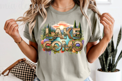 Lake Como Italy PNG, Italian Lake District Sublimation Product Image 5