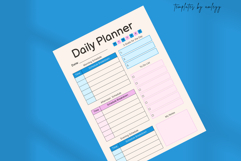 Minimalist Daily Planner Canva Template | Aesthetic Daily Product Image 4