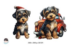 Christmas Dogs Sublimation Clipart PNG Product Image 5