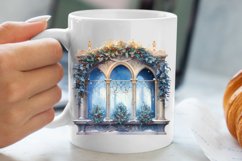 Christmas Window Sublimation Clipart, Christmas Window Product Image 5