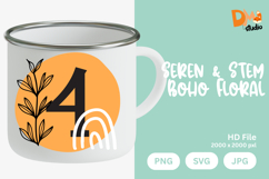 Seren &amp; Stem Boho Floral Monogram Product Image 1
