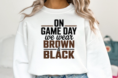 On Game Day We Wear Brown &amp; Black Svg | Shirt Svg Product Image 5