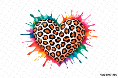 Leopard Heart SVG | Love Svg | Svg Cut Files Product Image 1