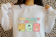 Touchdown Crew Retro Football Sublimation PNG | Groovy Game Product Image 2