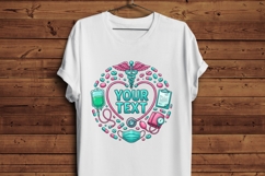 Personalized Nurse Sublimation Design, Your Text Medical Product Image 5