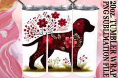 Playful moments 20oz tumbler wrap, Flower Animals Product Image 1