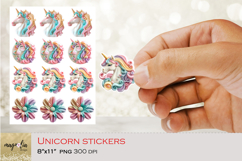 CUTE UNICORN|3d Print &amp; Cut Stickers PNG Product Image 1