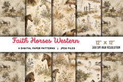 Faith Horses Western Junk Journal JPG Product Image 1