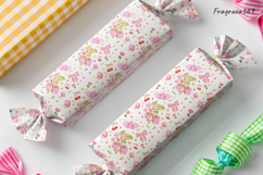 Coquette Spring floral Strawberry pattern seamless Fabric Product Image 3