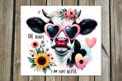 Cow with lowers | 4 western tumbler sublimation designs PL Product Image 5