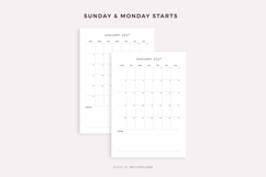 2027 Monthly Calendar with Notes, Printable, A4/Letter Size Product Image 5