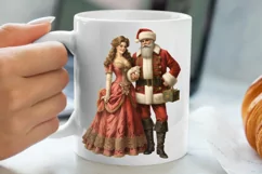 Vintage Christmas Clipart, Vintage Christmas Clipart Product Image 5