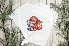 Baby Dragon Sublimation Clipart Product Image 2