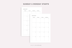 2029 Monthly Planner Printable &amp; Fillable, A4/Letter Size Product Image 5