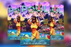 Pool Night Event Flyer, Summer Music Flyer, Summer Invite Product Image 5