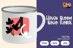 Haven Bloom Boho Floral Monogram Product Image 1