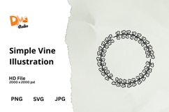 Simple Vine Illustration Product Image 1
