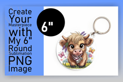 Artistic Circle Design Car Coaster , Cute Cow Product Image 1