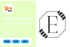 Bohemian Bloom Monogram Product Image 1